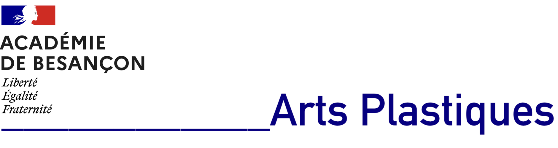 Logo de l'académie de Besançon. Site disciplinaire Arts Plastiques